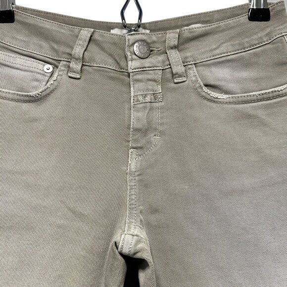 CLOSED Women's Baker Slim Leg Mid Rise Jeans, 24, gray, light distressing, EUC - Picture 4 of 12